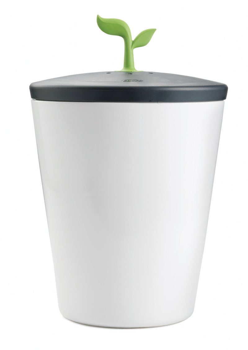 Chef'n 401-420-120 EcoCrock Counter Compost Bin Black and White 3.3 liter 1 - Image 1